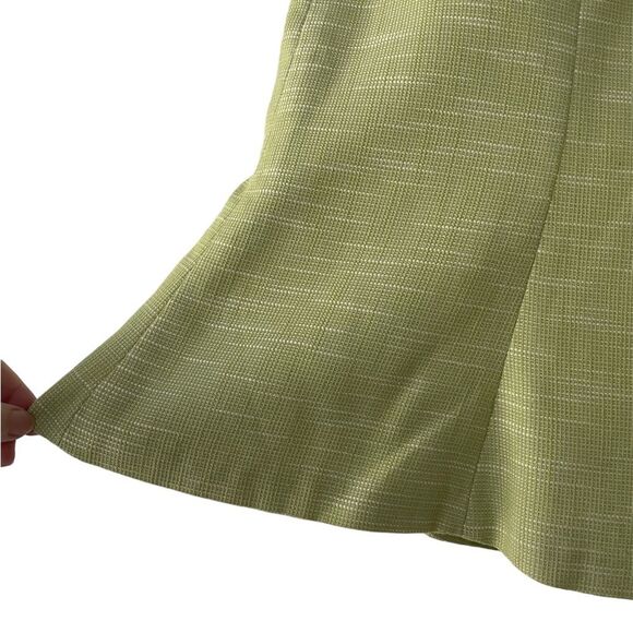 Judith Hart Collection Kohlrabi Green A-Line flared midi skirt fully lined Sz 16 - Picture 3 of 8